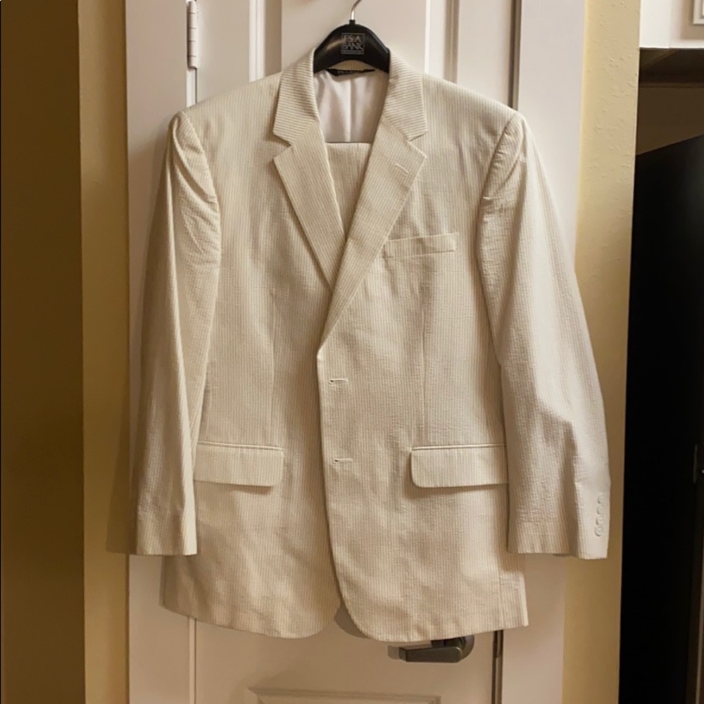 Jos A Bank Seersucker 2 piece suit